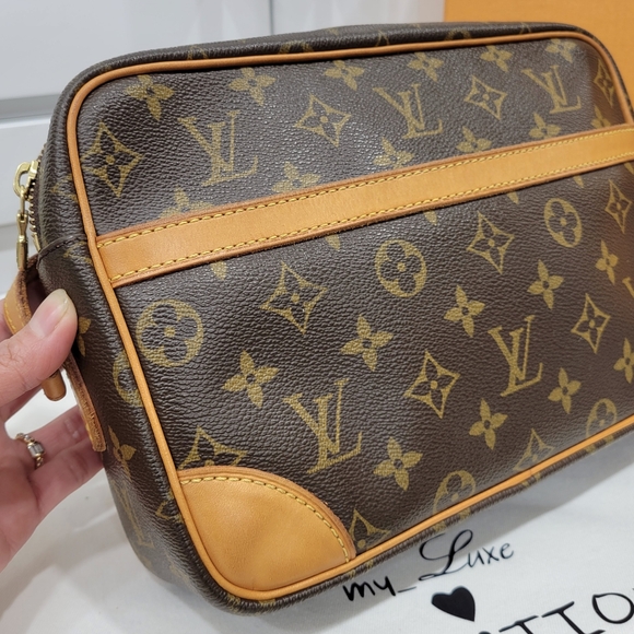 💕DISCONTINUED Very Rare Crossbody LOUIS VUITTON Trocadero 27/ MM Monogram - Picture 7 of 16